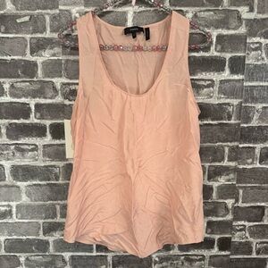 Theory cami blouse light pink 100% silk